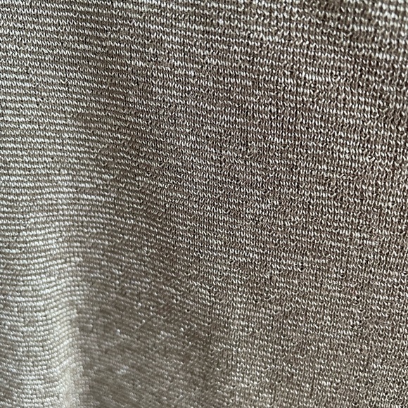 Michael Stars 3/4 sleeve olive shimmer T-shirt. Gently worn. One size - Picture 4 of 6